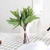 Groene kunstmatige bladeren grote eucalyptus blad planten muur materiaal decoratieve nep planten partij bruiloft decoratieve diy plant ins