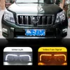 1 Set för TOYOTA PRADO FJ150 LC150 2010 2011 2013 för mark Cruiser 2700 bil LED DRL Dagtid Running Lights Fog Head Lamp Cover