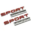 3D Plastic Black Red SPOR Letters Autobiography Sport Carr Emblem Badge Trunk Sticker for Land Range Rover Car Assessoires290k