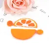 크리 에이 티브 과일 스타일 레몬 푸른 색 매달려 귀걸이와 함께 오렌지 모양의 멋진 해변 수제 짠된 문 귀걸이 여성을위한