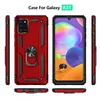 Magnetic Suction Ring Holder Ultra Slim Hard PC Phone Cases for Samsung A01 A11 A21 A31 A41 A51 A71 4g 5g