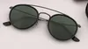 Novos óculos de sol inteiros glasses designers de moda Ladies Vintage Retro Brand Designer feminino Esporte Sun Glasses Round Double Bridge T7388348