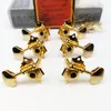 1 Set Grover Vintage Guitar Machine Heads Tuners Gold and Chrome Tuning Pegs