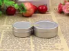 free shipping 20g empty aluminium cream jars,cosmetic case jar,20ml aluminum tins, metal lip balm container