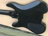 Czarna bezgłowa gitara elektryczna z dobrej jakości Floyd Rose, EMG Pickups, Rosewood Fretboard