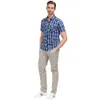 Männer Casual Hemden Mode Männer Grid Check Shirt Kurzarm Designer Tops