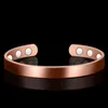 Fashion- jewelry healthy bracelets 18k gold plated cuff magnetic therapy health protection bangles for women hot fashion