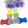 Dog Cat Pets Hair Flea Lice Nit Comb Pet Safe Flea Eggs Dirt Dust Remover Stainless Steel Grooming Brushes Pet Supplies