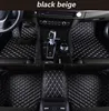 För Audi A6 2007-2018 Bilfot Pad Luxury Surround Vattentät Läder Bil Fot Pappa Bilmattor