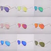 2024 Calidad superior 40 colores Gafas de sol piloto clásicas Mujeres Hombres Mujeres Gafas de sol Señoras Lunette De Soleil Femme con todos los accesorios