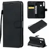 PU Wallet Leather Plain Card Slot Holder Flip Cover Case for Huawei P40 PRO P40 LITEE Y5P Y6P P SMART 2020 honor 30 pro 9A NOVA7 with Strap