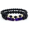 Bracelet à brins de perles naturelles pour hommes et femmes, Design Cool, cadeau coloré en hématite, flèche, à vendre, 2 pièces