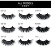 New arrival best quality SD-09 3D real mink eyelash 100% handmade natural long full strip lashes free shipping