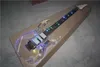 الملونة LED ضوء الاكريليك جسم الغيتار الكهربائي مع فلويد روز جسر، روزوود الأصابع، يمكن تخصيص