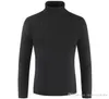 Men's Sweaters Mens Solid Color Turtleneck Designer Autumn Spring Bottoming Sweatshirts Male Slim Fit Tops