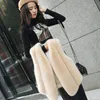 2018 Autunno Inverno Nuovo Faux Fur Vest femminile breve sezione finta pelliccia cucitura sottile selvaggia Peloso Vest Jacket LQ306