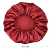 Super Giant Sleep Cap Waterproof Dusch Cap Female Hair Care Stor satin Silk på motorhuven Lyxig tyg Sleep Cap