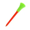 100 Pcsbag Multi Color Plastic Golf Tees 83mm Durable Rubber Cushion Top Golf Tee Golf Accessories 4802526