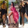 Sarongs Women Sheer Cardigan Shawl Dress Wear Swimwear Cover Up 2021 Sexy Bathing Suit /BY1