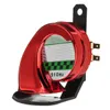 12V 130dB Sirena clacson a lumaca ad aria forte universale impermeabile per camion moto auto - argento