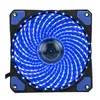 Freeshipping 120mm PC Computer 16dB Ultra Silent 33 LEDs Case Fan Heatsink Cooler Cooling with Anti-Vibration Rubber, 12CM Fan, 12VDC 3P IDE