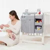 Bärbar Baby Crib Organizer Bed Hängande Väska För Baby Essentials Blöja Storage Cradle Bag Sillding Set