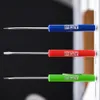 10Pcs Mini Tops And Pocket Clips Pocket Screwdriver Strong Magnetic Slotted Screwdriver GJ001-QY210C