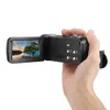 Freeshipping Digital Video Camera Full HD 1080P 3.0 LCD Touchscreen 270 Degree Rotary Mini Camcorder 18 X digital zoom 24 MP CMOS HDX301 US