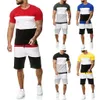 Hommes ensembles hommes 2 pièces tenue Sport ensemble à manches courtes été loisirs décontracté court mince ensembles costume tissu de haute qualité chaud