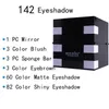 Makeup Palette Kit 142 Colors Eyeshadow Pallete 3 color Blush 3 color Eyebrow Powder Set makeup set