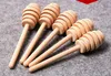 Wooden Honey Spoon Wood Dipper Sticks For Honey Jam Jar Coffee Milk Tea Dispense Honey Jar Stick KKA7076