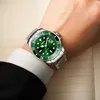 Dom Casual Business Zegarki Mężczyźni Green Top Brand Luxury Solid Steel Wrist Watch Man Clock Moda Wodoodporny Wristwatch M-1263 CX200805