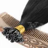 VMAE Peruvian Virgin U Tip Straight Wave Afro Curly 4A 4B 4C Pre Bonded 0.8g/stand Human Hair Extensions