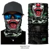 3D Seamless Camo Skull Mask Magic Neck Gaiter Gesichtsmaske Head Shield Sport Camping Radfahren Angeln Bandana Stirnband Schal Männer Wome