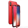 حقائب الامتزاز المغناطيسي ل iPhone x 7 8 زائد حالة الغطاء الخلفي الفاخر XS XR XSMAX المغناطيس الزجاج المقسى