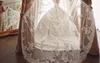 Luxe nieuwe alle kristallen 3m 1L bruiloft sluiers witte ivoor kathedraal lengte kanten applique rand gratis kam bruids custom gemaakte sluier