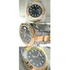 Relojes de pulsera de alta calidad con caja original Relojes casuales modernos para hombres 16623 Mens Steel Gold Time Lapse Bisel BLUE DIAL 40MM