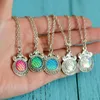 Mode Frauen Mädchen 12mm Bunte Fischschuppen Charms Muster Meerjungfrau Anhänger Halsketten für Geschenke Charms Erkenntnisse