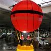 Großhandel 3 m hoher aufblasbarer Weihnachtsballon im Freien mit LED für Nachtclub-Weihnachtsbühnen-Event-Dekoration Weihnachtsdekoration