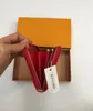 3 색 패션 디자이너 클러치 정품 가죽 지갑과 오렌지 박스 CA