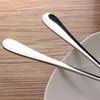 Stainless Steel Long Handle Spoon Coffee Latte Ice Cream Soda Sundae Cocktail Scoop kitchen home coffee spoons 120pcs T1I1773