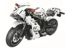 Technic Series White Racing Motorrad Bausteine DIY Ziegel Spielzeug 716 Stück