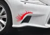 Pet Car Eyelashes Naklejki Moda Cute Car Styling Naklejki Czarne Rzęsy Eyelashes Reflektor Dekoracyjny Naklejki Na Samochód 1 Para QP007