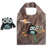 DHL 200 pièces mignon femmes Animal hibou en forme de sac à provisions pliant écologique sac fourre-tout réutilisable