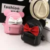 4 Estilos Mochila Couro PU Mini Bolsa Menina Mochila Laço Doce Orelhas de Rato Adolescente Meninas Mochilas Mochila Escolar Crianças Bolsas Ombros