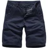 2020 Verão New Cotton clássico Casual Shorts Mens Designer Preto Khaki Pants Hetero quentes cor sólida Lazer calças Plus Size 30 38