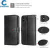 Cyberstore Phone Cases Magnetabendbare 9 -Karten -Leder -Brieftaschen -H￼lle f￼r iPhone 14 13 12 11 x xs max XR 7 8 S10