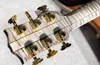 Crimson Ice Flame Limited Run Grey Maple Top Guitar Guitare 3 pièces Flame Maple Neck Ice Flame Inware Gold Grover Imperia3036041