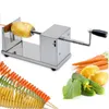 Ny Manuell Rostfritt Stål Spiral Potatis Slicer Potatis Torn Kök Verktyg Frukt Vegetabilisk Verktyg Potatis Tower Cutter