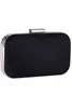 Shiny Glitter Silver Black Bridal Handbags Clutch Bags For Formal Party Occasions with Chains Ladies Purses